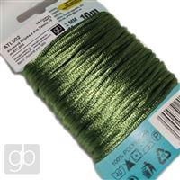 Satin cord 2 mm Green 10 m ATL002