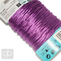 Satin cord 2 mm Purple 10 m ATL005