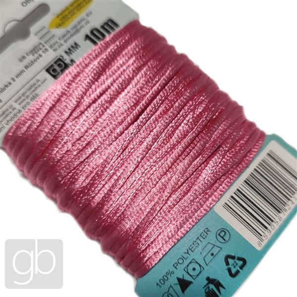 Satin cord 2 mm Pink 10 m ATL008