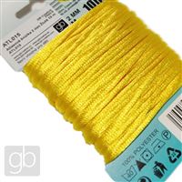 Satin cord 2 mm Yellow 10 m ATL015