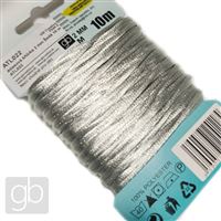 Satin cord 2 mm Grey 10 m ATL022