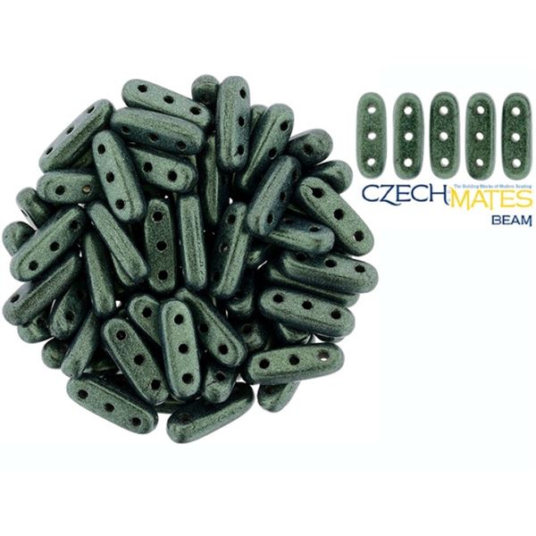 Czech Mates Beam 3x10 mm Green MATT 23980-79051