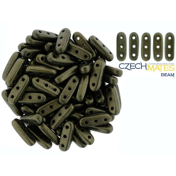 Czech Mates Beam 3x10 mm Green MATT 23980-79082