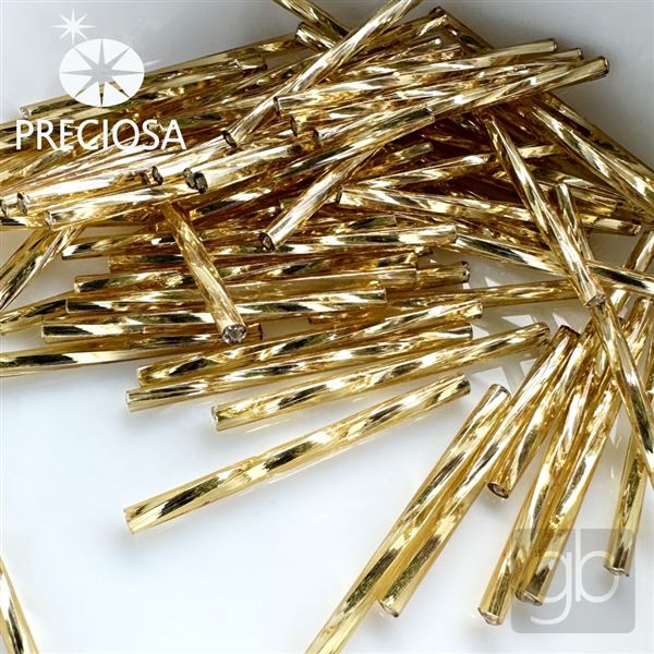 Preciosa Bugles 20 mm Golden 17050-35127 20 g