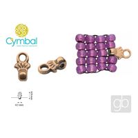 CYMBAL PILOS 8/0 BEADS ending Pink Gold