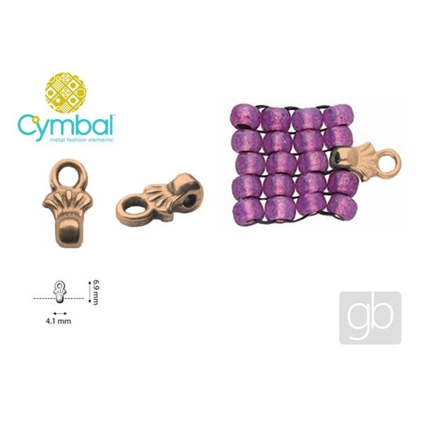 CYMBAL PILOS 8/0 BEADS ending Pink Gold