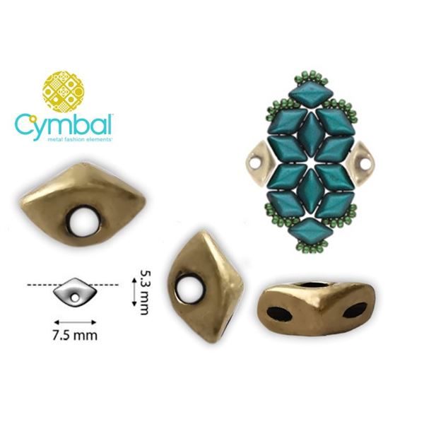 CYMBAL TRIPITI - GEMDUO SIDEBEAD Old brass