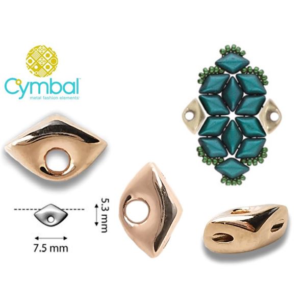 CYMBAL TRIPITI - GEMDUO SIDEBEAD Pink Gold