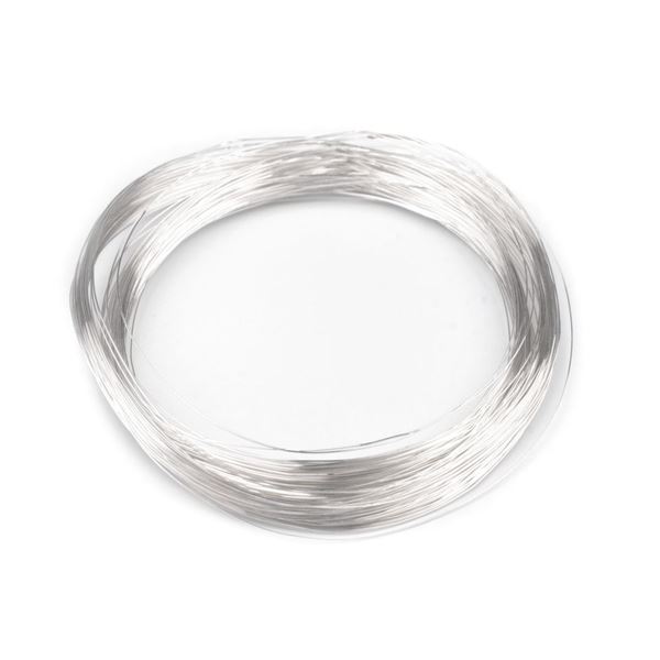 Jewelry wire 0.18 mm 20 m silver color