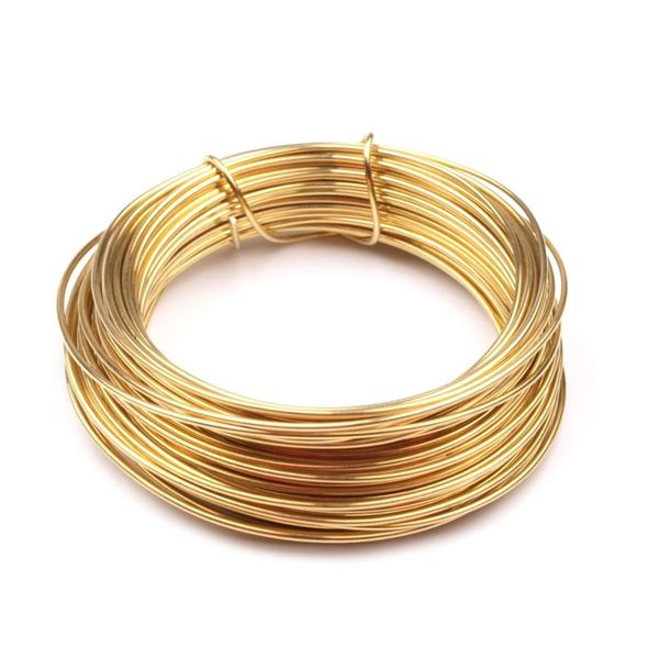 Jewelry wire 1 mm 10 m Gold