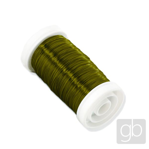 Jewelery wire BUCO PREMIUM DEKO 0.3 mm Olive green