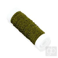 Jewelery wire BUCO BOUILLON EFFECT 0.3 mm OLIVE GREEN