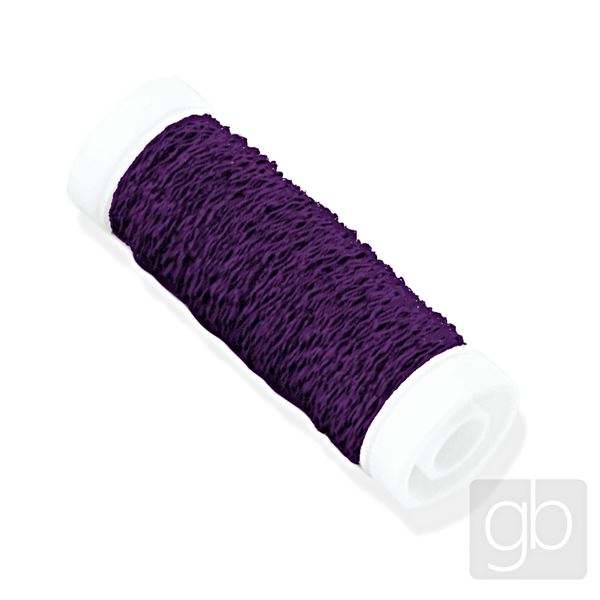 Jewelery wire BUCO BOUILLON EFFECT 0.3 mm AUBERGINE