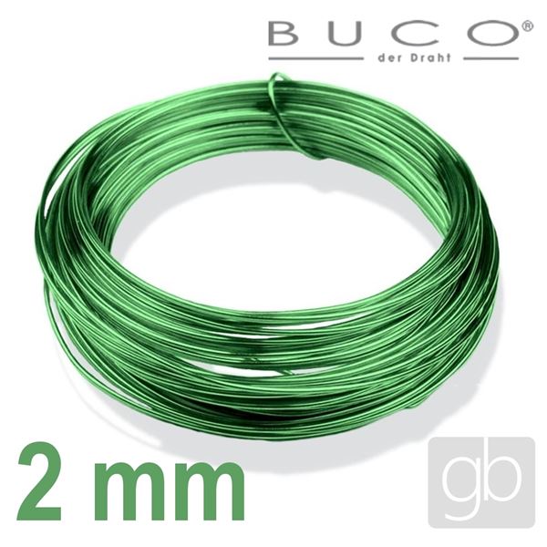 Jewelery wire BUCO 2 mm 12 m GREEN