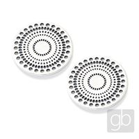 Filigree circle 28 mm Platinum 