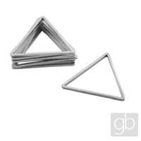 Filigree triangle 24 x 24 x 24 mm Silver 1 pcs