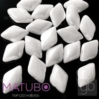 GEMDUO Matubo 8 x 5 mm White Listr L03000