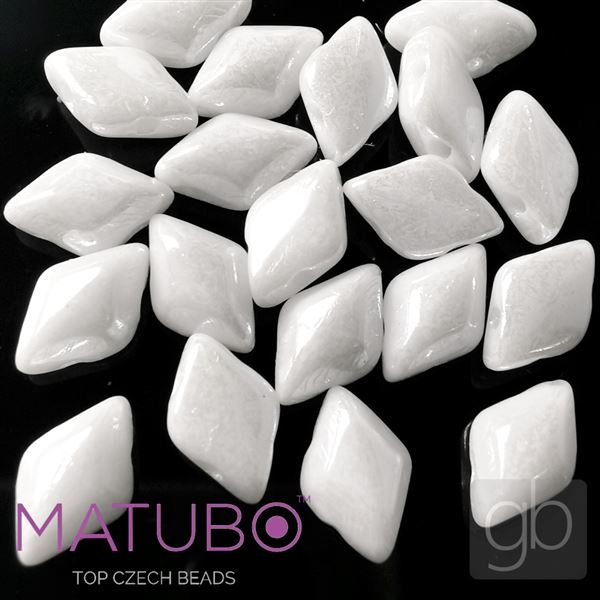 GEMDUO Matubo 8 x 5 mm White Listr L03000