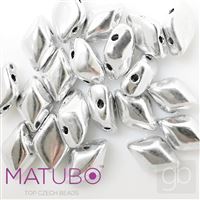 GEMDUO Matubo 8 x 5 mm Silver 27000CR