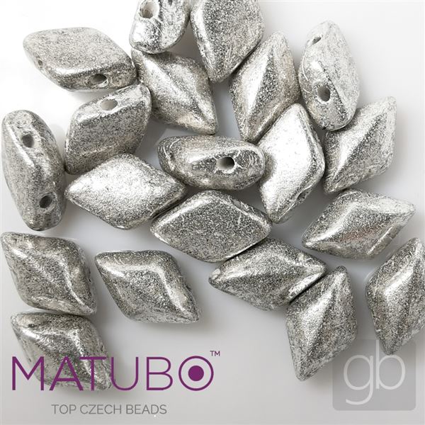 GEMDUO Matubo 8 x 5 mm Silver TS23980