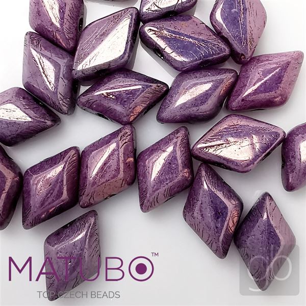 GEMDUO Matubo 8 x 5 mm Purple LE03000