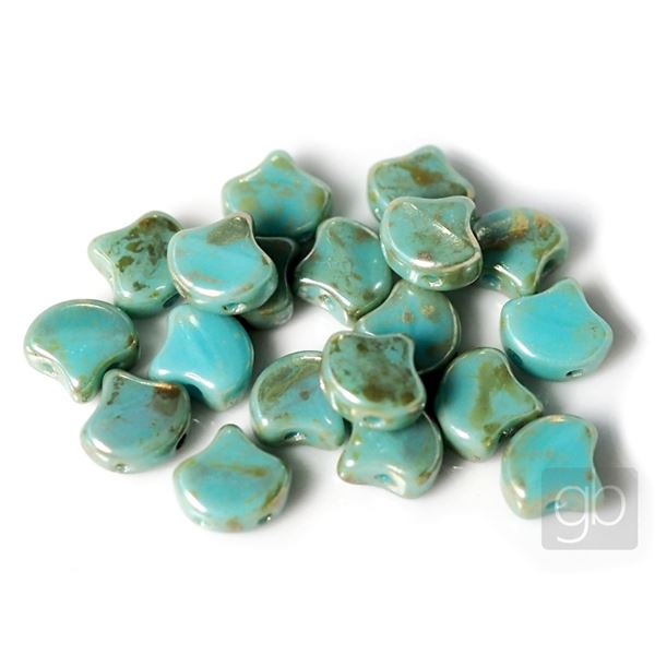 MATUBO GINKO 7,5 x 7,5 mm 20 Pcs. Turquoise (RB63030)