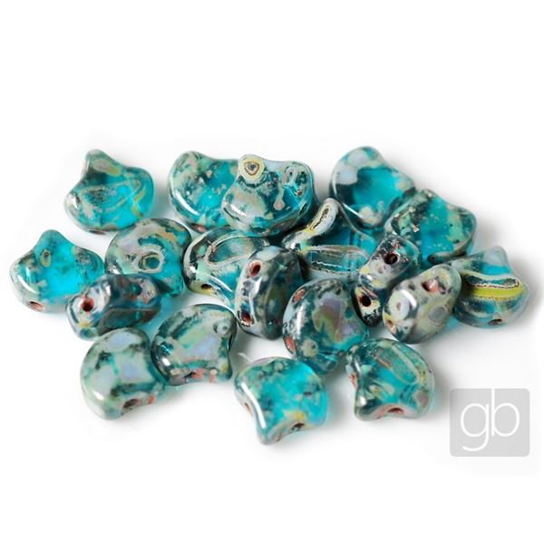 MATUBO GINKO 7,5 x 7,5 mm 20 Pcs. Turquoise (T60020)