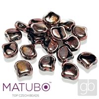 MATUBO GINKO 7,5 mm 20 Stck. Rosegold Batik 8723980-27133BA