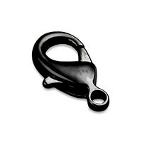 Carabiner jewelery fastening BLACK 9 mm