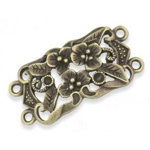 Jewelry connector filigree 36 x 18 x 5 mm