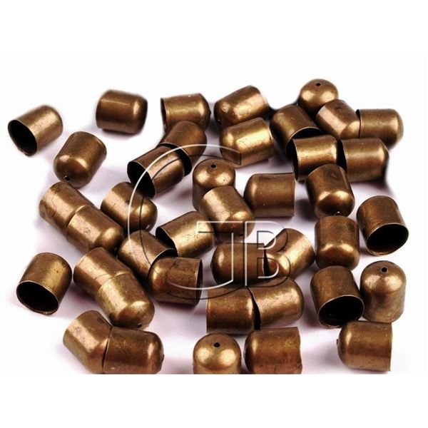 End cap smooth old copper (hole 9 mm) K143