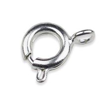 Carabiner circle jewelery fastening PLATINUM