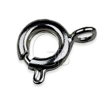 Carabiner circle jewelery fastening HEMATIT