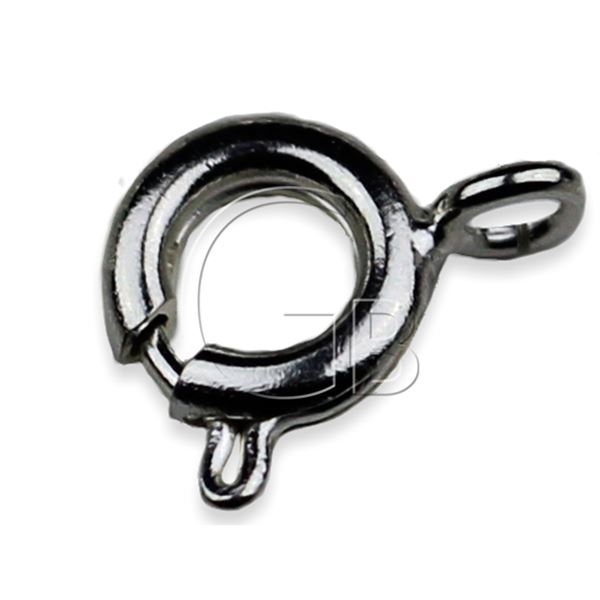 Carabiner circle jewelery fastening HEMATIT