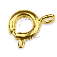 Carabiner circle jewelery fastening GOLD