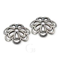 Chapel decorative flower 13.7 x 3.3 mm Platinum K2380