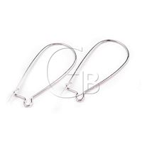 Earring clasp 15 x 35 mm closed 2 pcs