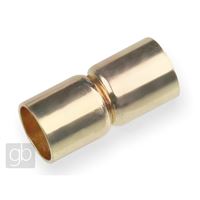 Magnetic fastening 20x9 mm (hole 8 mm) gold K329