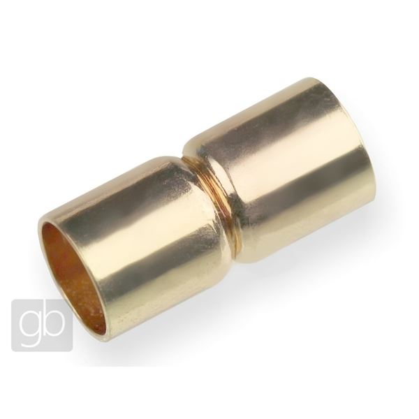 Magnetic fastening 20x9 mm (hole 8 mm) gold K329