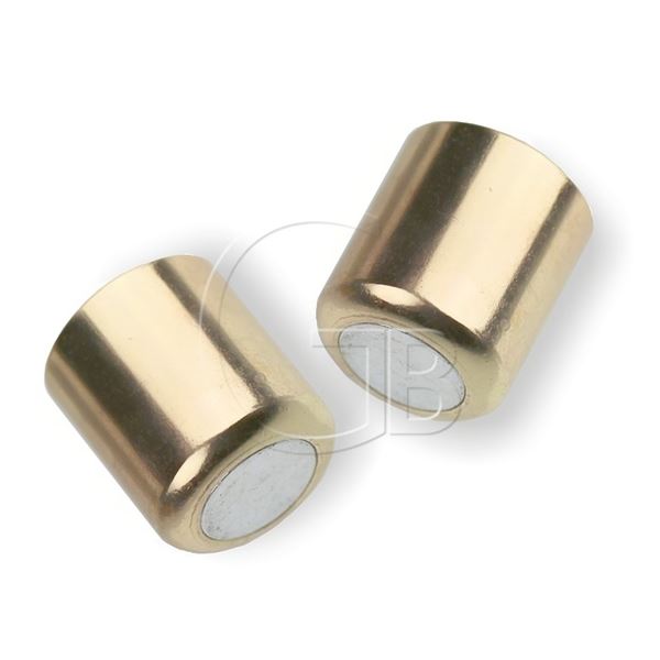 Magnetic fastening 20x9 mm (hole 8 mm) gold K329