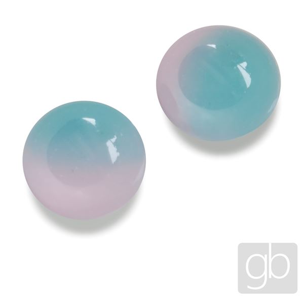 CABOCHON Blue + pink 12 mm KAB00014