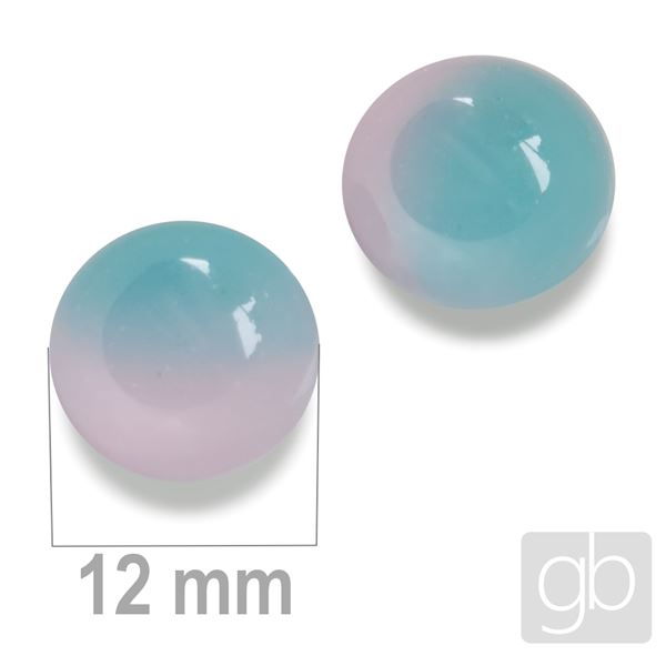 CABOCHON Blue + pink 12 mm KAB00014