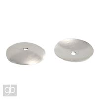 Beadcap smooth 10 x 1.6 mm Silver