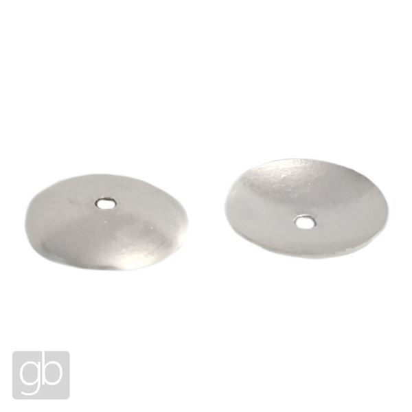 Beadcap smooth 10 x 1.6 mm Silver