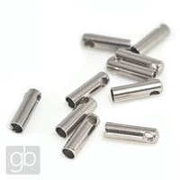 Jewelry cap 7 x 2 mm hole 1,2 mm Surgical steel 10 pcs