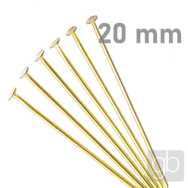 Flat Head Pins 20 mm 15 pcs.