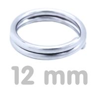 Connecting ring double SILVER 12 mm