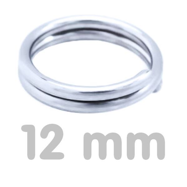 Connecting ring double SILVER 12 mm