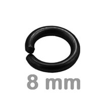 Jump Rings BLACK 8 mm 10 pcs.