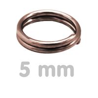 Connecting ring double OLD COPPER 10 pcs. 5 mm